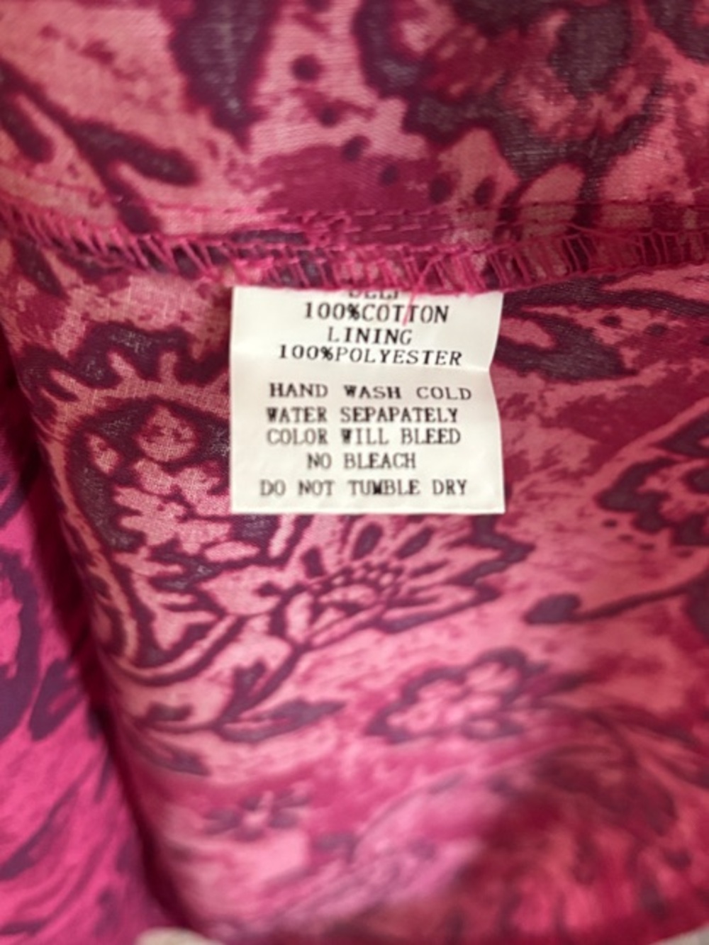 Pinch Pink Paisley Floral-Print Puff Sleeve Midi Dress - Picture 6 of 6